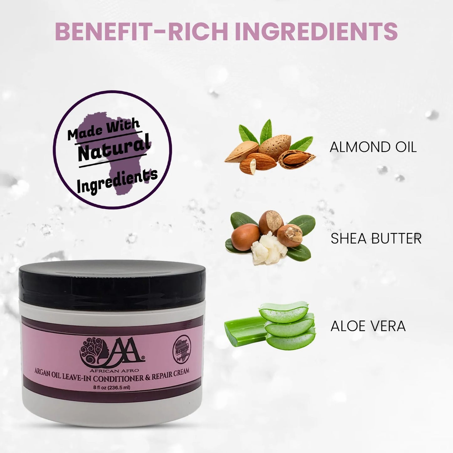 African Afro™ Argan Oil Leave-In Conditioner and Hair Repair Cream